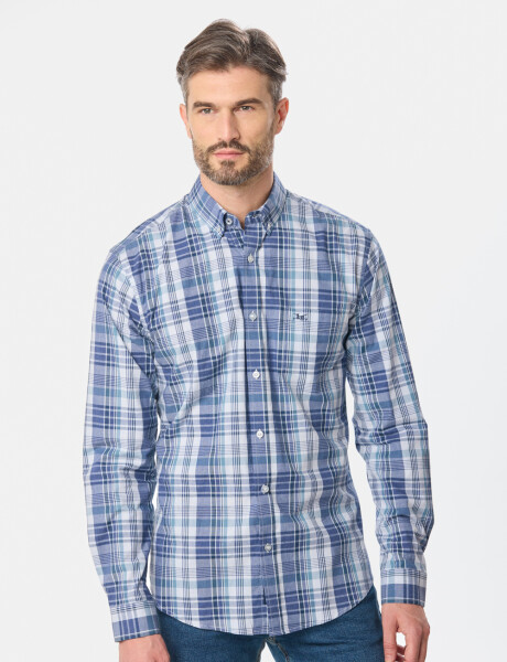 CAMISA CUADROS Azul
