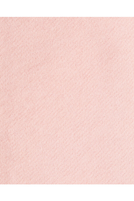 Campera de algodón con felpa, rosada Sin color