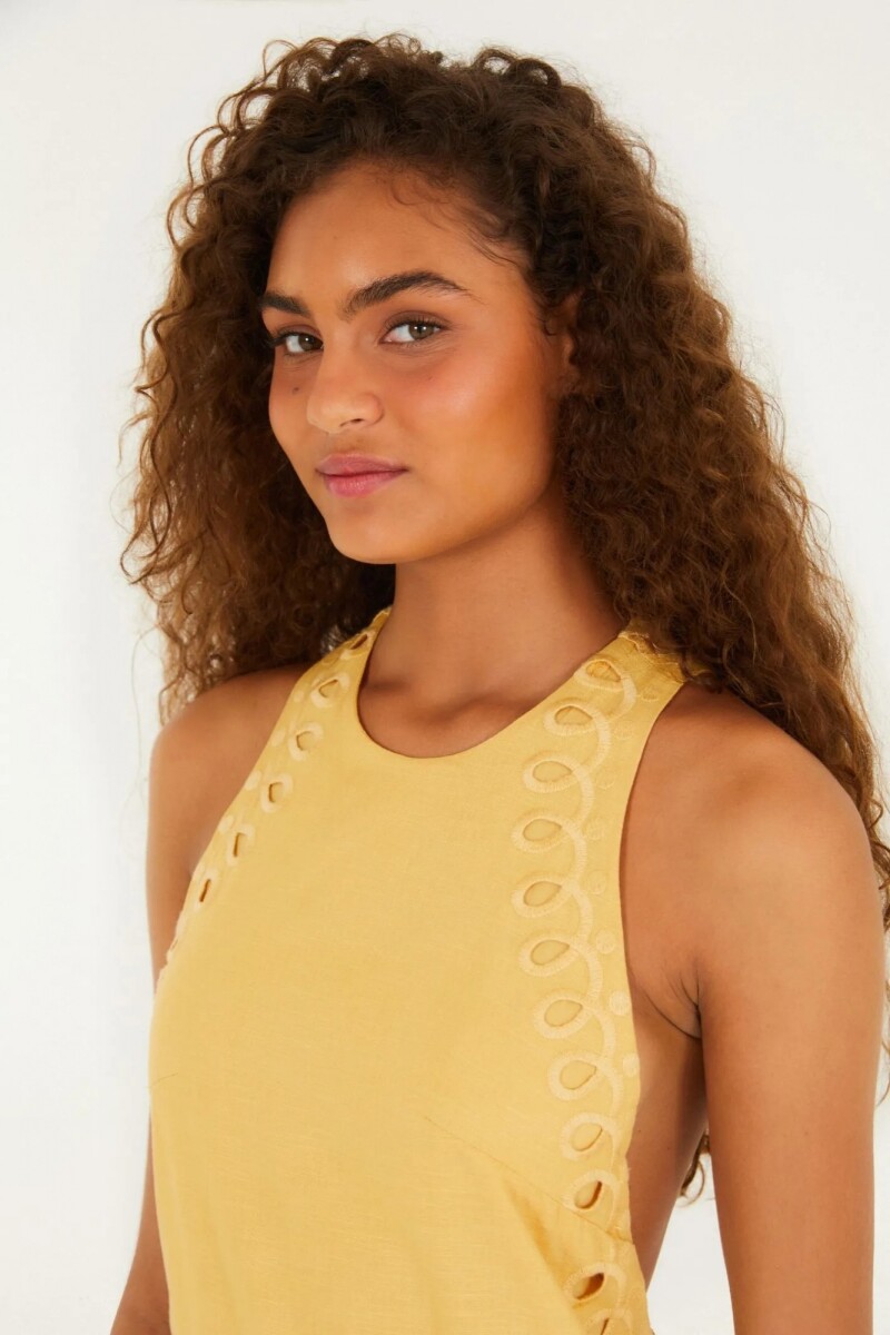 VESTIDO LARGO Amarillo