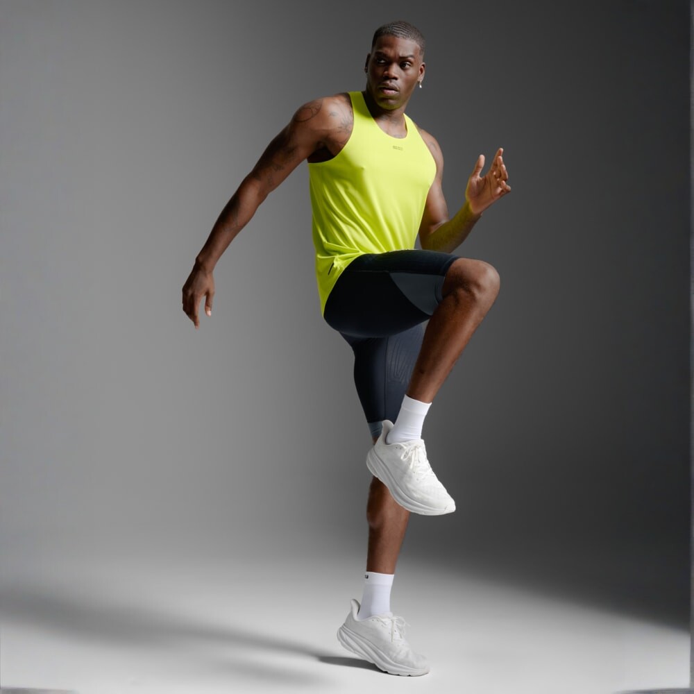 Bividi Running Light Speed Tech Singlet Hombre Volt/black Reflective