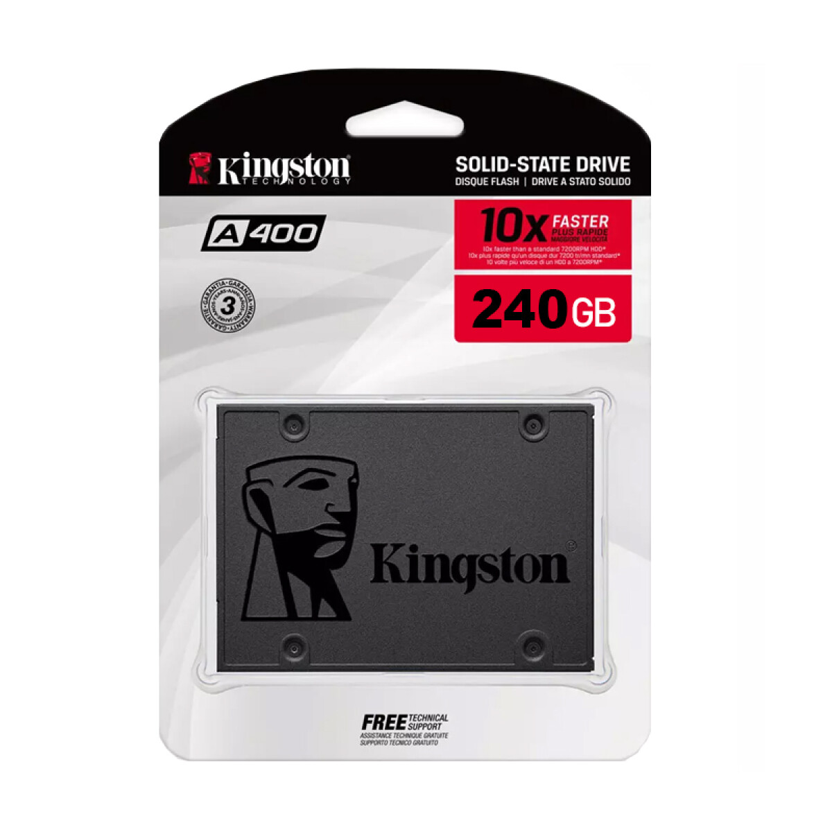 Disco sólido Kingston SSD 2.5" 240GB Sata III - Unica 