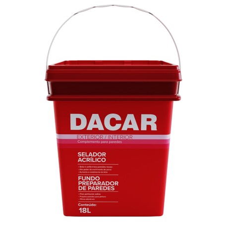 DACAR SELLADOR ACRILICO PIGMENTADO PREMIUM 18 LTS Dacar Sellador Acrilico Pigmentado Premium 18 Lts