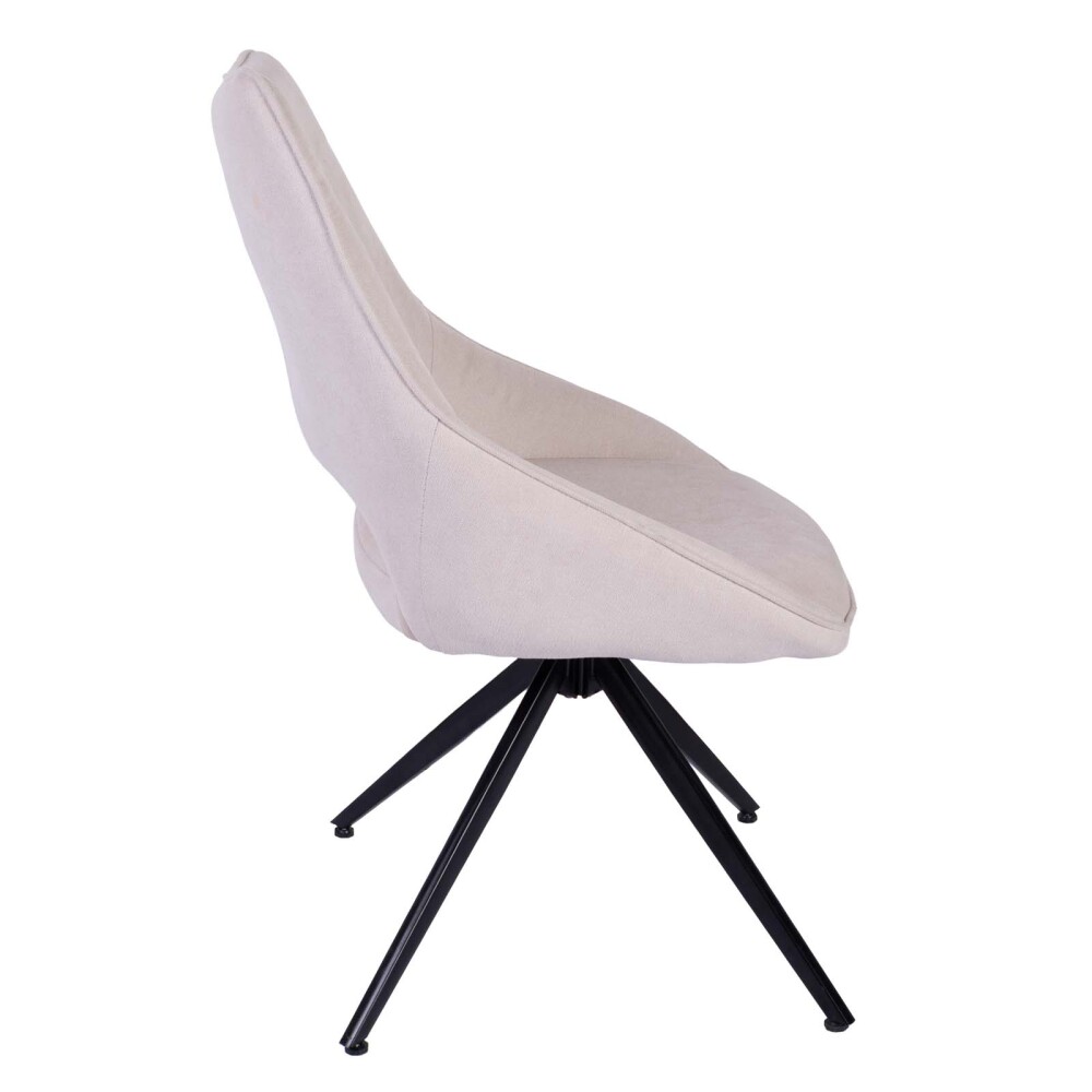 SILLA DE OFICINA TELA-Y-POLIPROPILENO BLANCO CHRISTIE