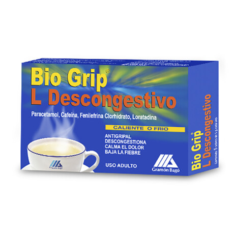 Bio grip L Descongestivo - x5 sobres