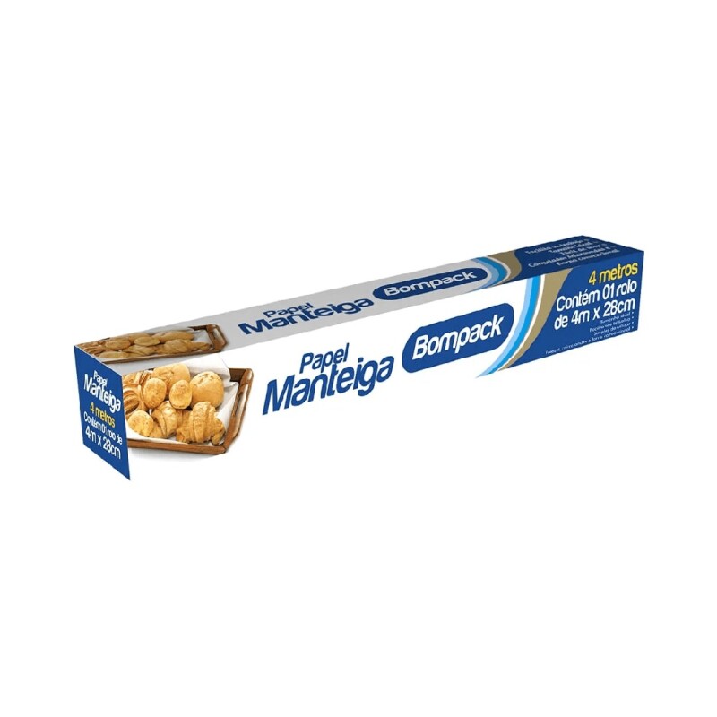 BOMPACK PAPEL MANTECA 28X 4MTS Bompack Papel Manteca 28x 4mts