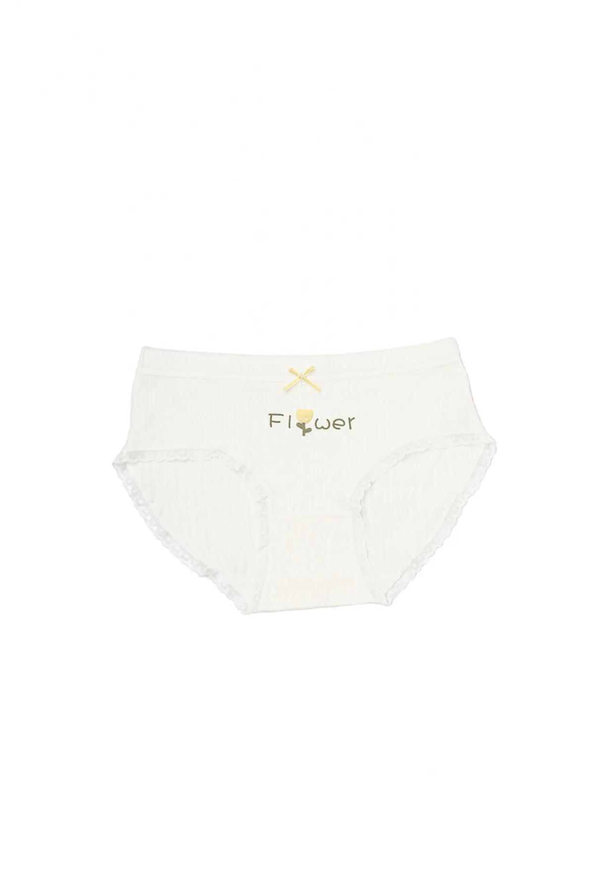 Bombacha Flower Blanco