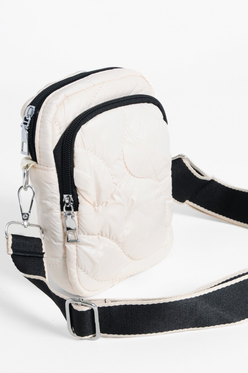 Porta celular puffy crudo