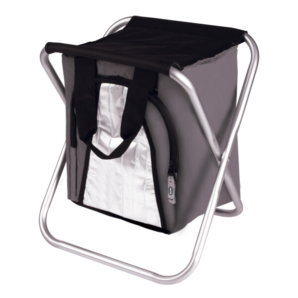 BANQUETA CON BOLSO TÉRMICO 25 LTS 34X29X36CM GRIS