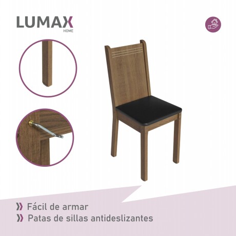 Juego de comedor con mesa de madera y 4 sillas estilo rústico Juego de comedor con mesa de madera y 4 sillas estilo rústico