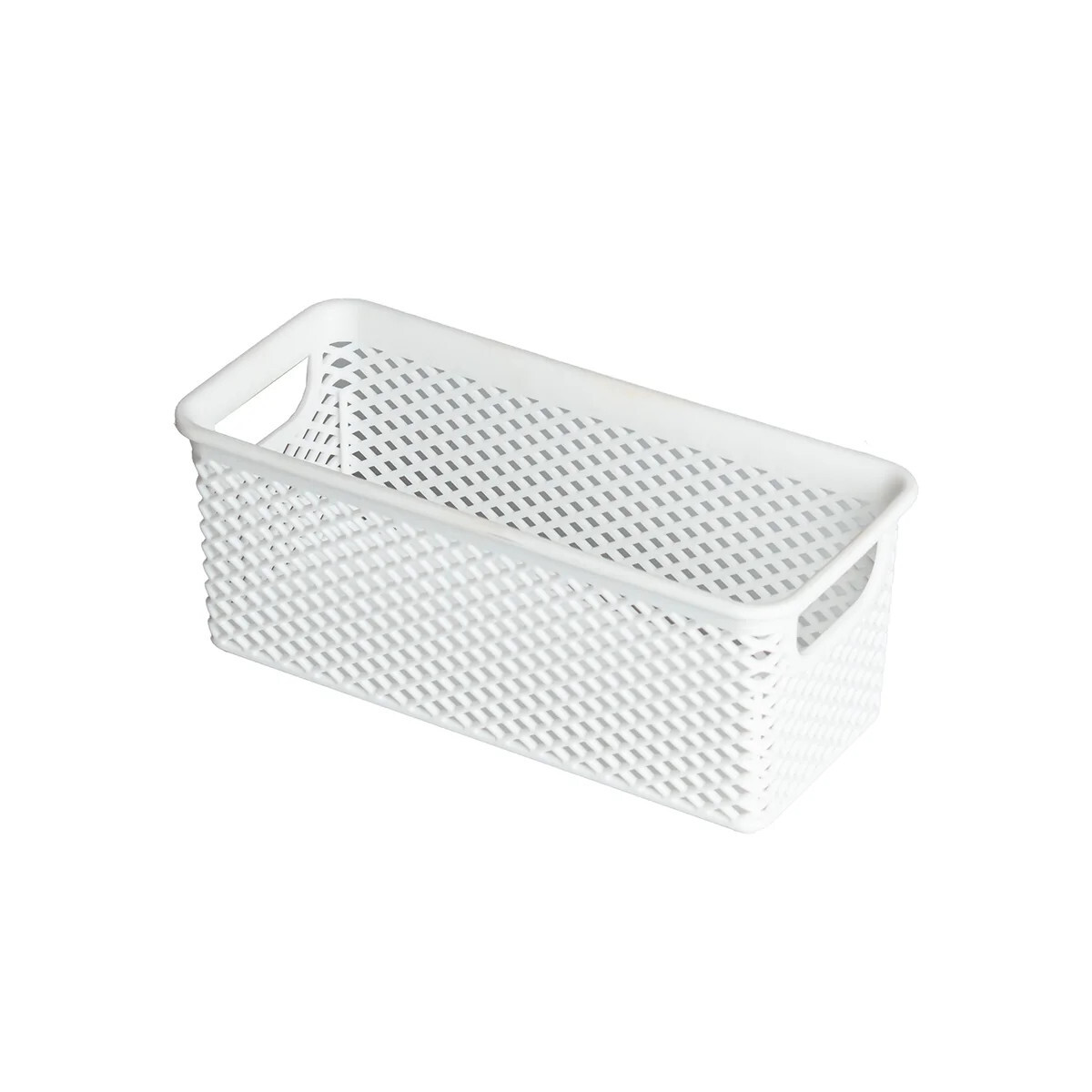 CESTO ORGANIZADOR LINEA BLANCO 20X9X8 CM. 
