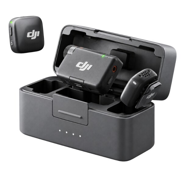 Microfono DJI Mic Mini (2Tx 1Rx) chargin case Microfono DJI Mic Mini (2Tx 1Rx) chargin case