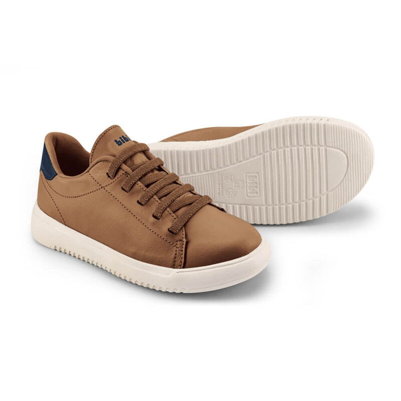 Championes Infantiles Bibi New Way Marrón Caramelo - Azul Marino