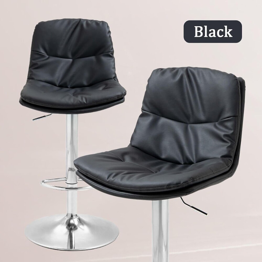 Butaca eco cuero con respaldo alto Pillow Negro