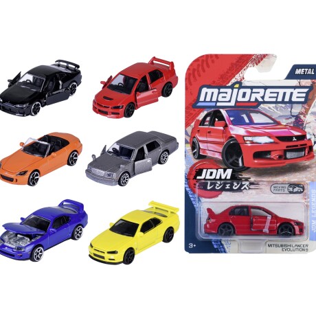 Vehículo Majorette Prémium 6 Modelos Surtidos JDM-LEGENDS