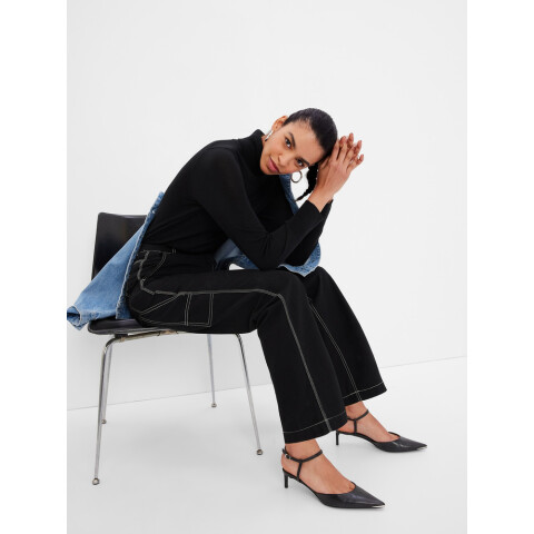 OC MERINO TNECK TRUE BLACK