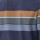 REMERA POLO RAYADA EN ALGODÓN Azul