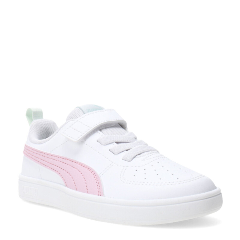 Championes Infantiles Puma Rickie AC PS Kids Blanco - Rosa - Verde Agua