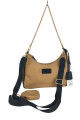 Cartera con cadena Beige