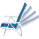 Silla reclinable 4 posiciones aluminio VIOLETA