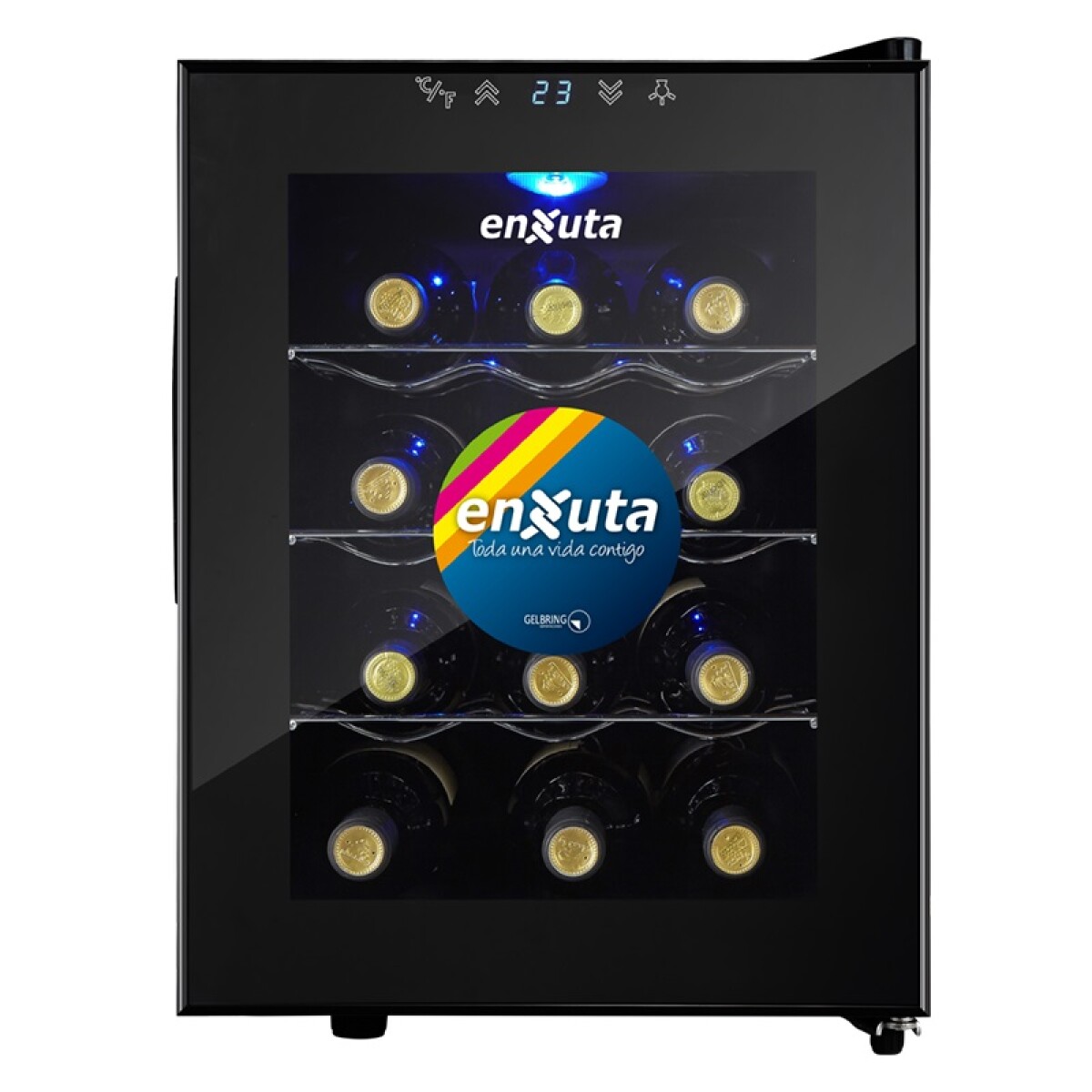 Enfriador de Vino ENXUTA EVENX3312 Capacidad 12 Botellas 