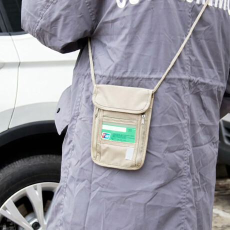 Riñonera de seguridad para viaje Beige