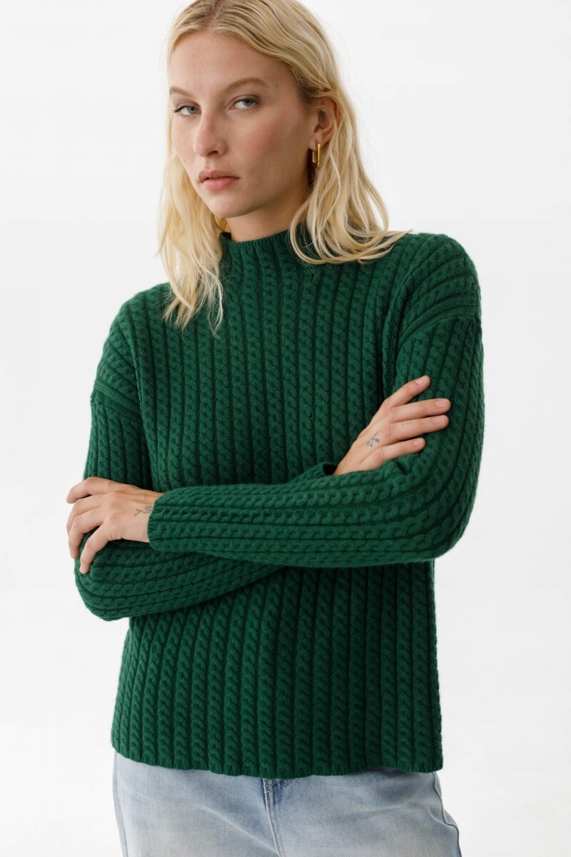 Sweater Espiral - Verde Jade 