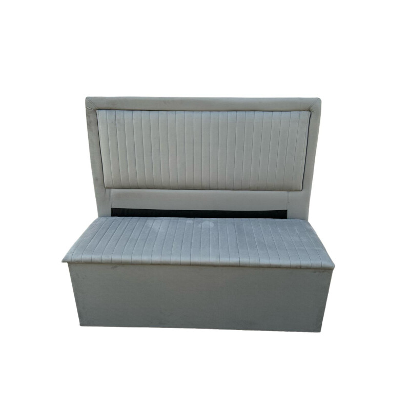 Respaldo Cabecera + Baúl Pie de Cama 2 Plaza color Grafito Respaldo Cabecera + Baúl Pie de Cama 2 Plaza color Grafito