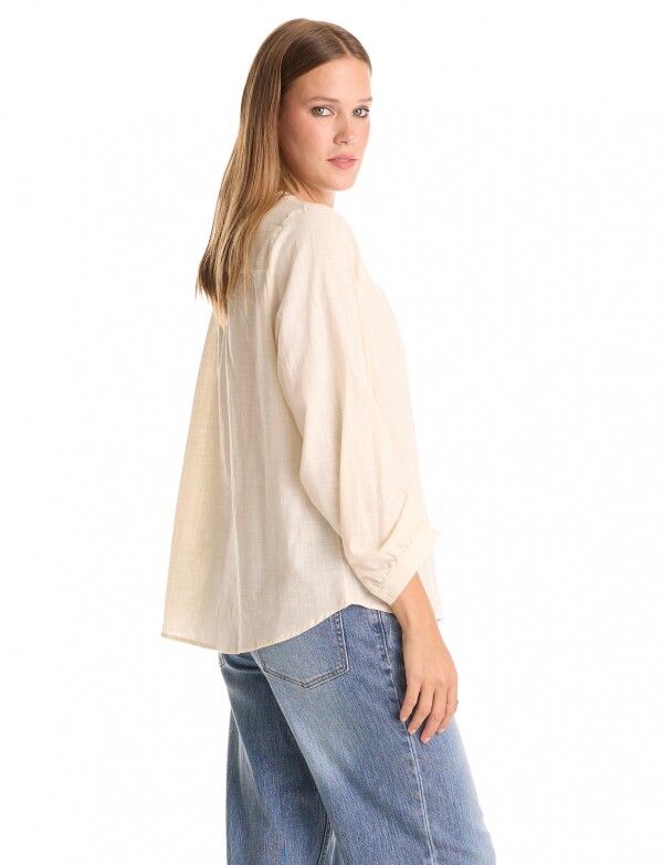 Blusa Algodon Bordado BEIGE