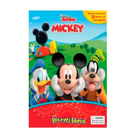 Libro Divertilibro Mickey Gigante con Póster y Figuritas 001