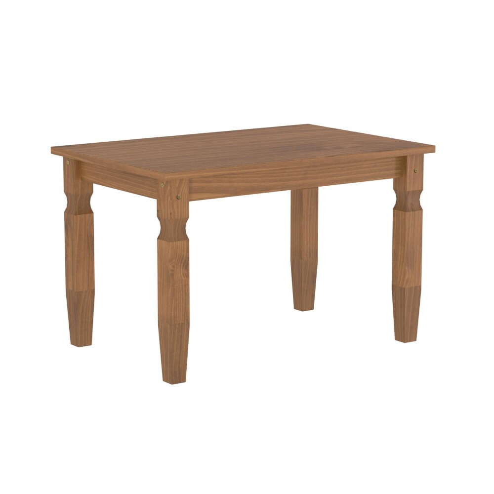 JUEGO DE COMEDOR PINO MARRON MEX 1+4