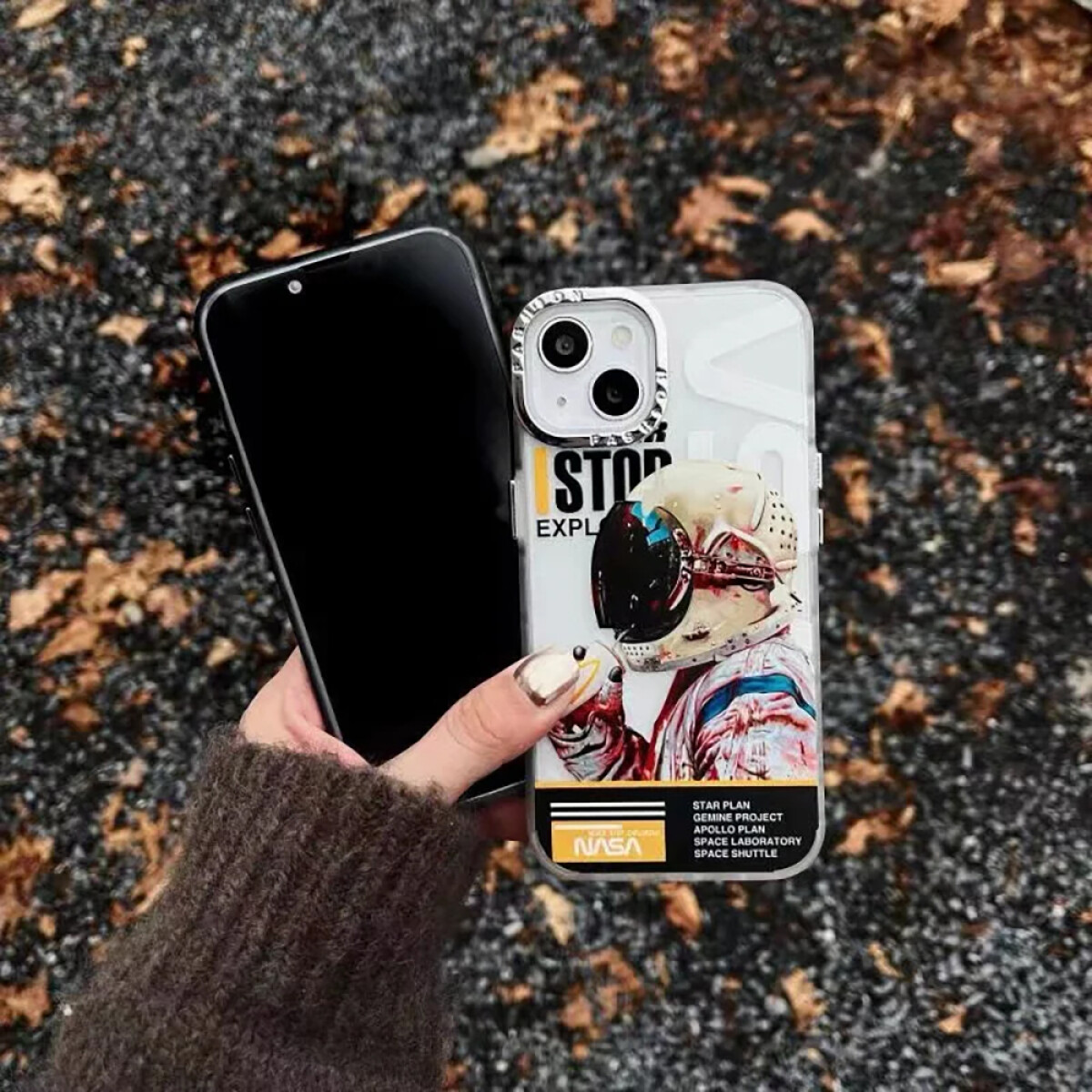 Protector Case Diseño Astronaut para iPhone 11 White