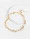 Collares Cortos Metal Collar Corto De Cadena - Dorado