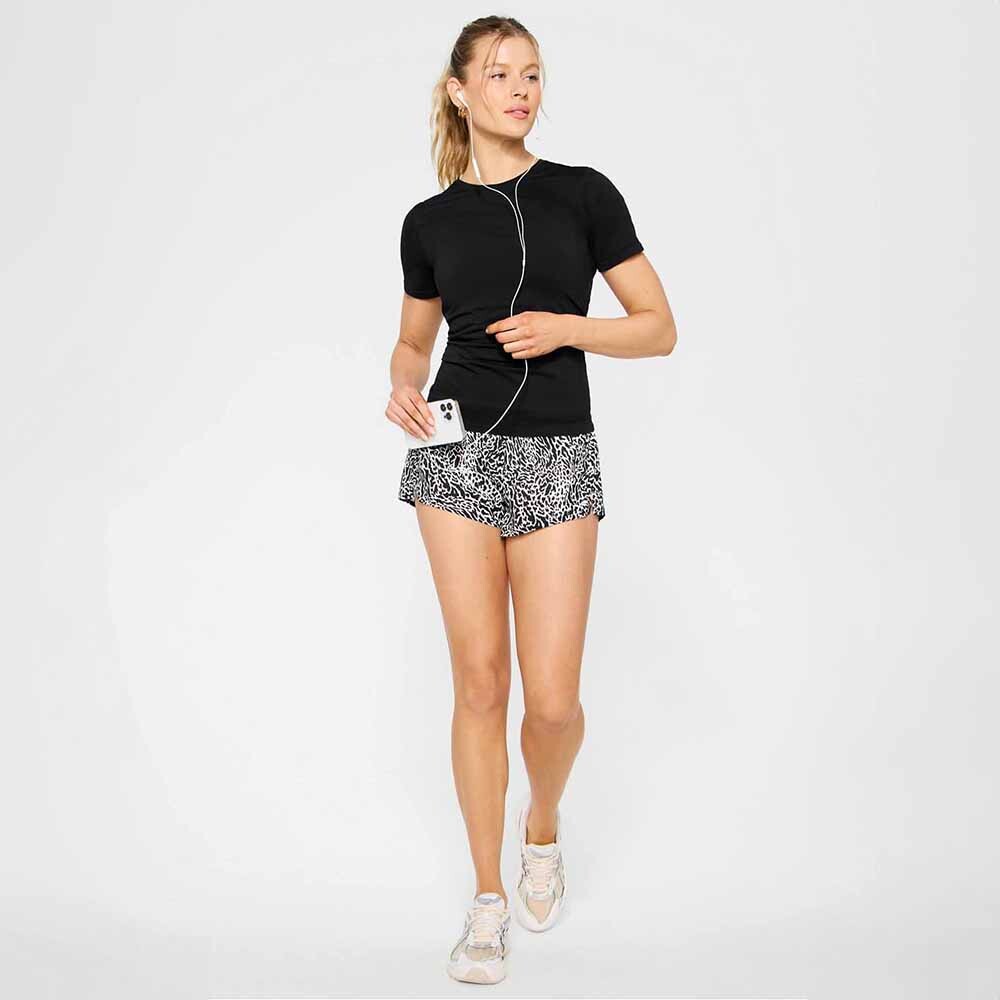 Polo Manga Corta Feather Tech Mujer Black