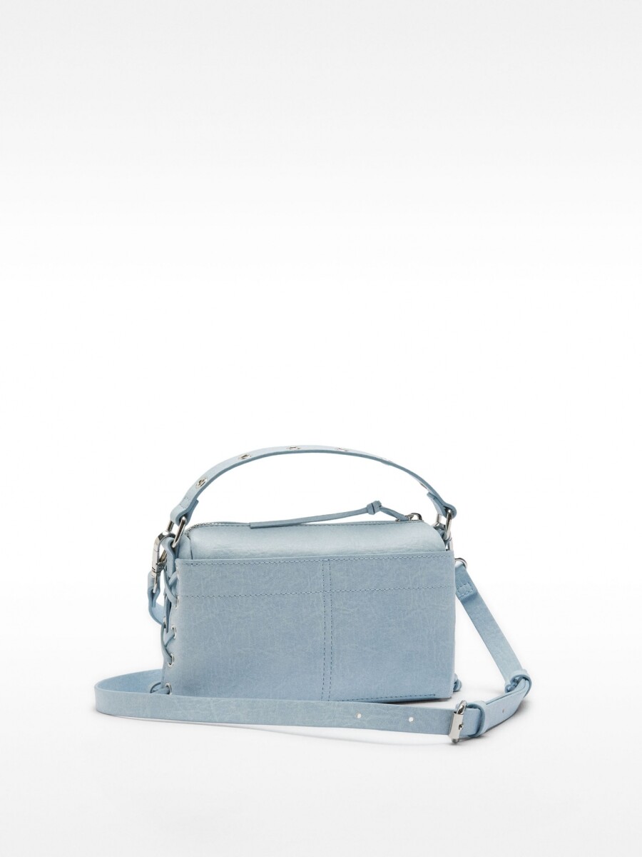 Bolso De Mano Trenzado Con Bandolera azul