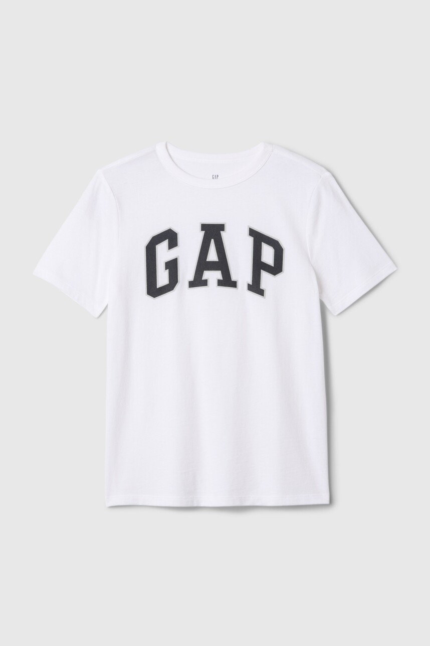 Remera Logo Gap Niño New Off White Opt1