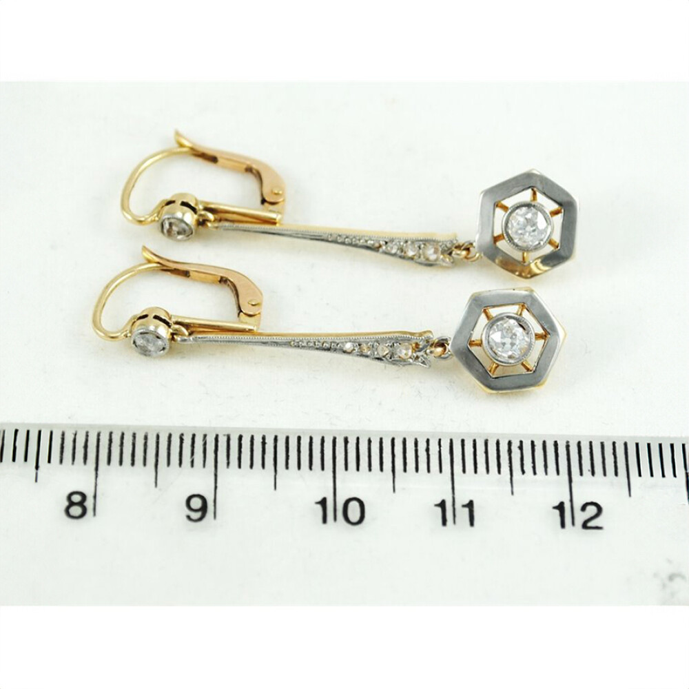 Caravanas Oro 18K Con Brillantes Y Diamantes Caravanas Oro 18K Con Brillantes Y Diamantes