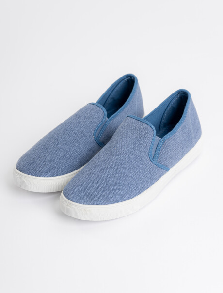Zapatilla canvas azul