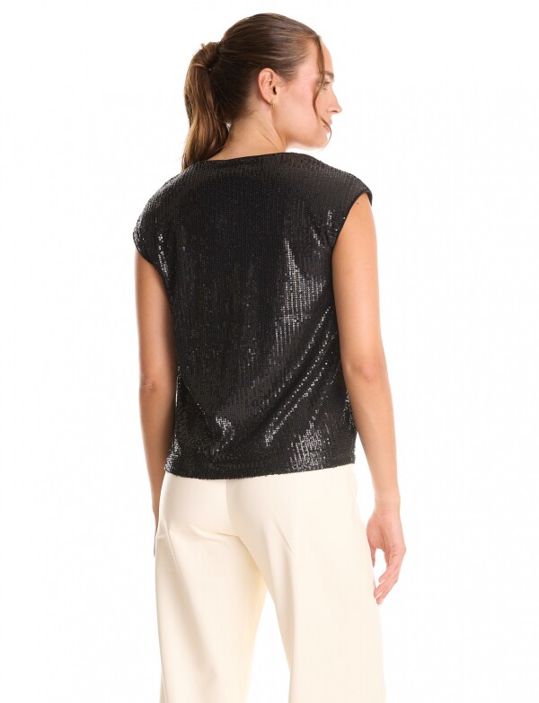 Blusa Lentejuelas NEGRO