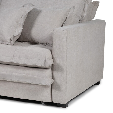 Sofá Cama Winter - Tela Microfibra 12074 (Gris)