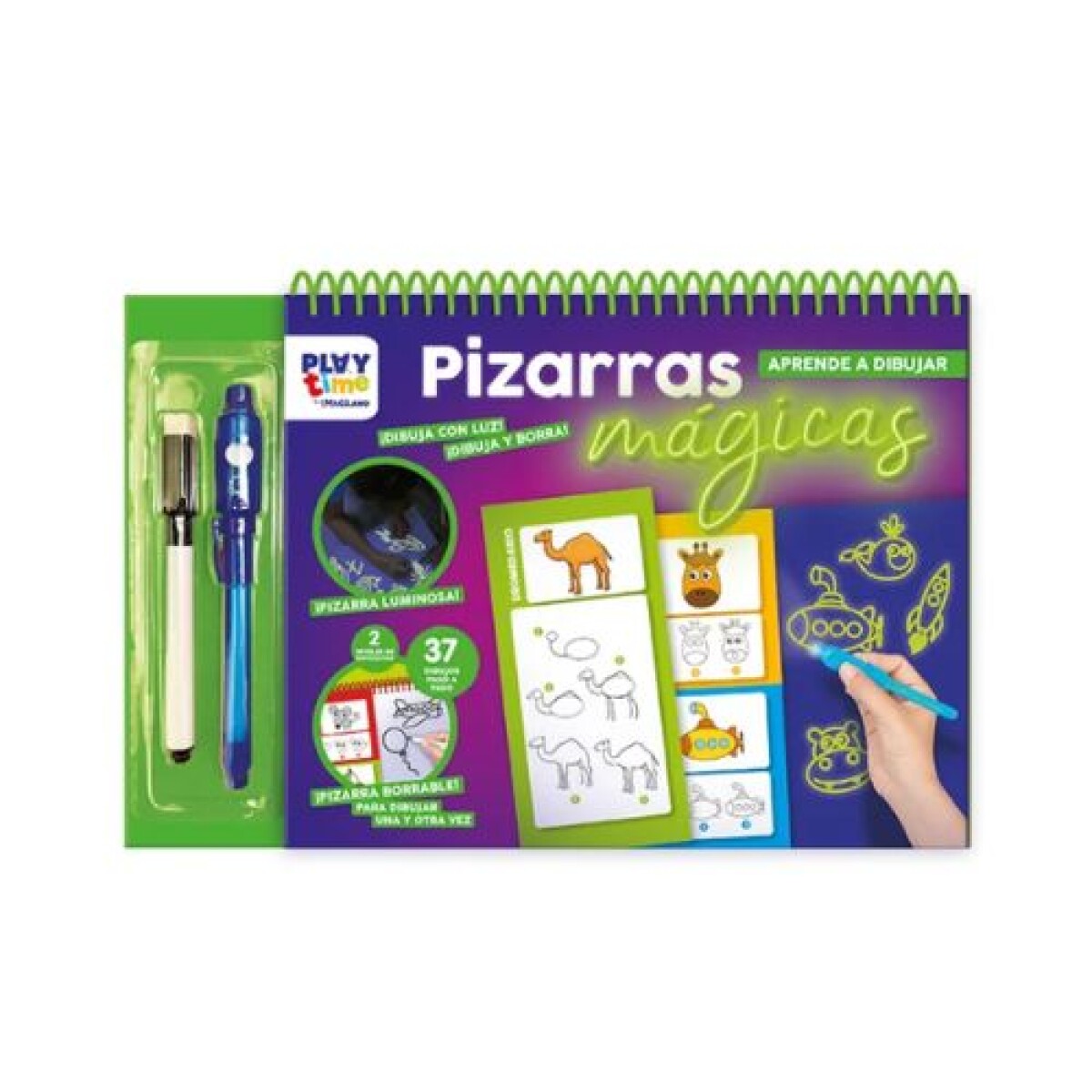 Pizarra luminosa mágica Imagiland Aprende a dibujar - Pizarra Luminosa Mágica Imagiland Aprende A Dibujar 