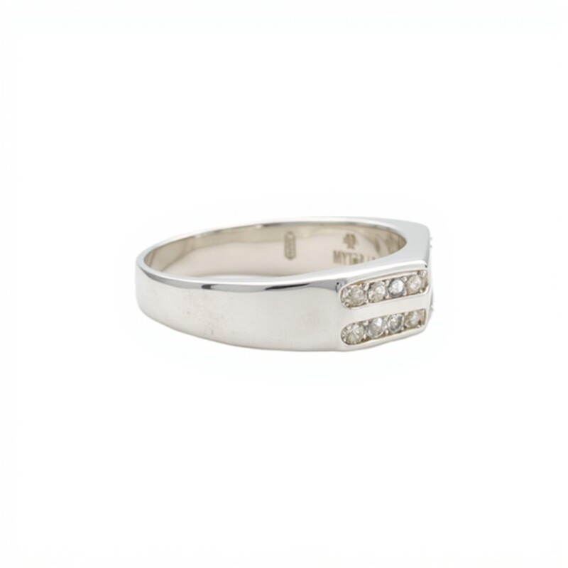 Anillo Dos Líneas-Plata 925-Con Zirconia-AN4610 conpiedra