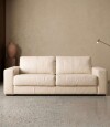Sillon 3 cuerpos Como 100% Cuero Arena