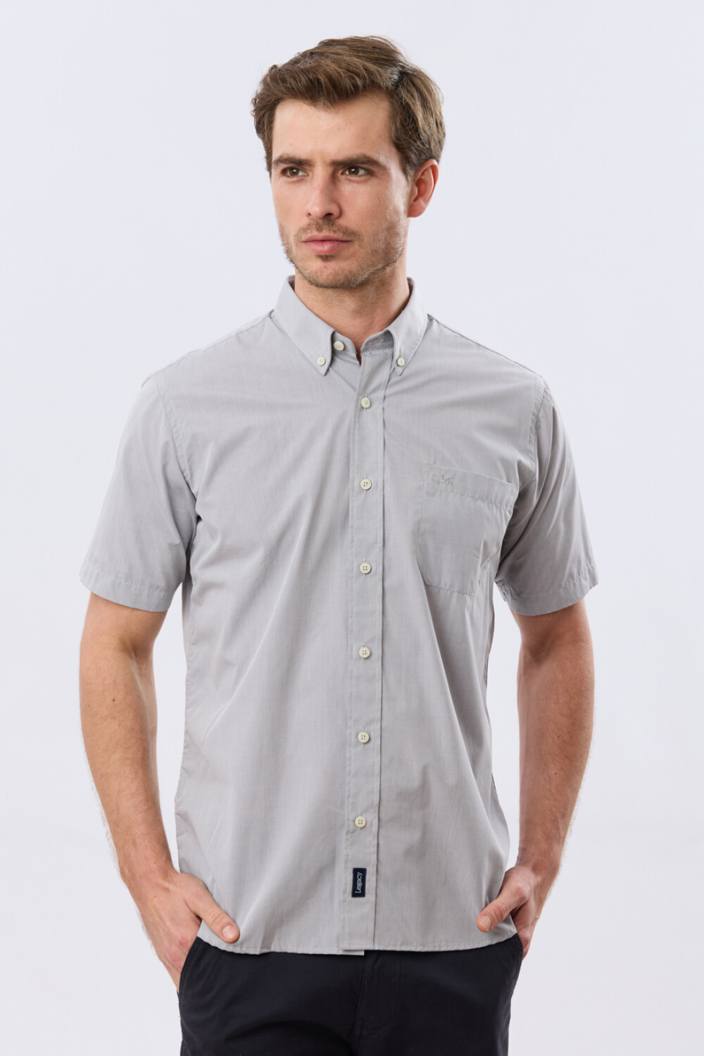 CAMISA LISA SPORT Gris
