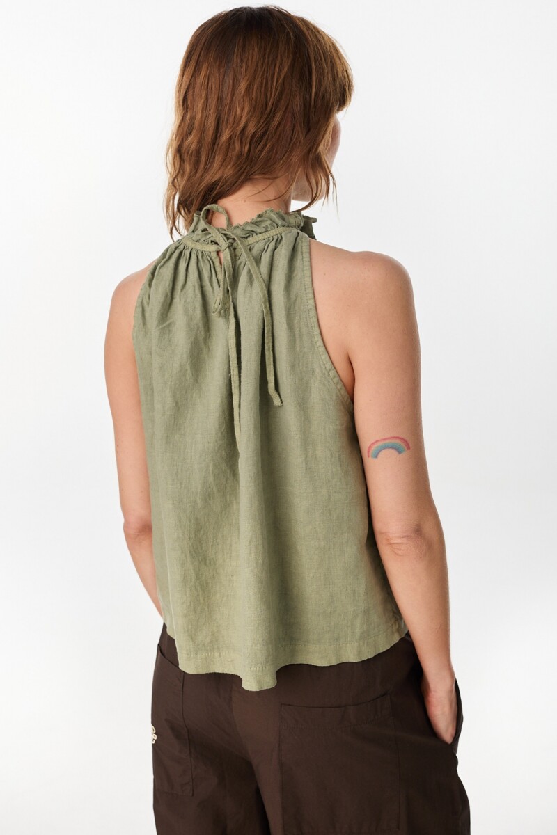 Blusa Ondas Verde Oliva