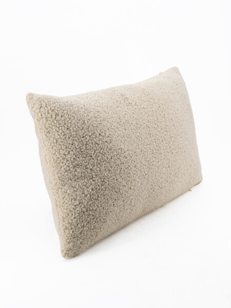 FUNDA DE ALMOHADON TEDDY NATURAL