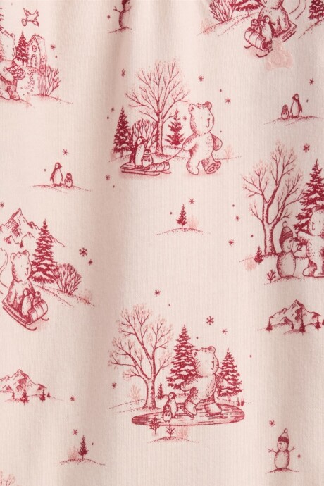 Body Gráfico Bebé Barely Pink Toile