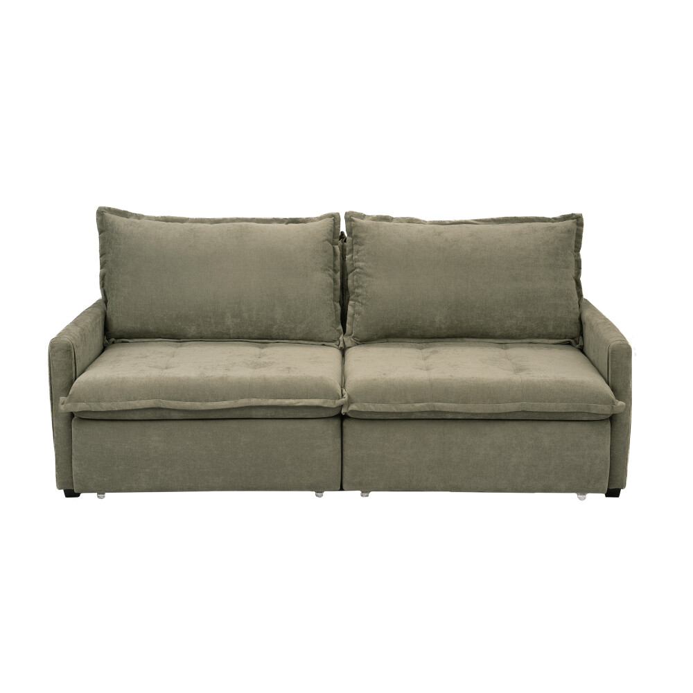 Sofá Cama Oliver 3 Cuerpos Verde