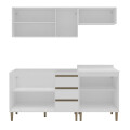 KIT DE COCINA MODELO MARGARIDA 4 MÓDULOS COLOR BLANCO Kit De Cocina Modelo Margarida 4 Módulos Color Blanco
