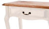 Mesa de arrime 1 cajon - Linea luis XV Blanco