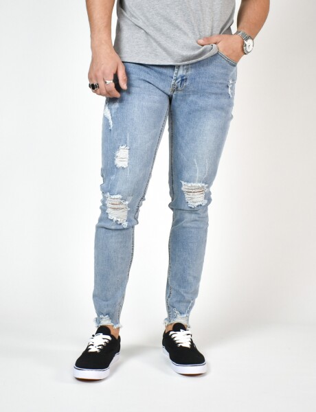 Jean con roturas Stefanos Denim